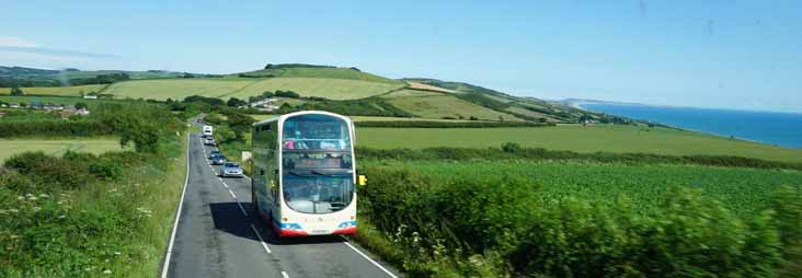 First Hampshire & Dorset Volvo B9TL Wright 37580 Jurassic Coast